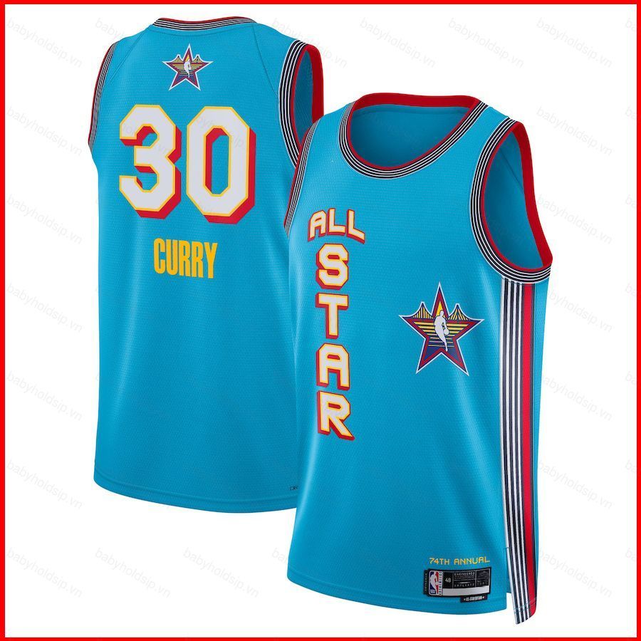 Áo jersey NBA All-Star 2025 Stephen Curry số 30 cho trẻ em và người lớn