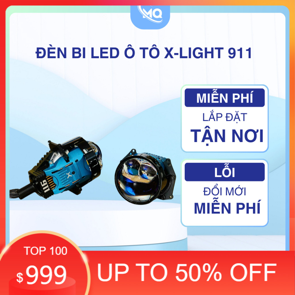 HOT Đèn Bi Led Ô Tô X-LIGHT 911 - BI LED TRỢ PHA Công Suất 75w | Chính Hãng