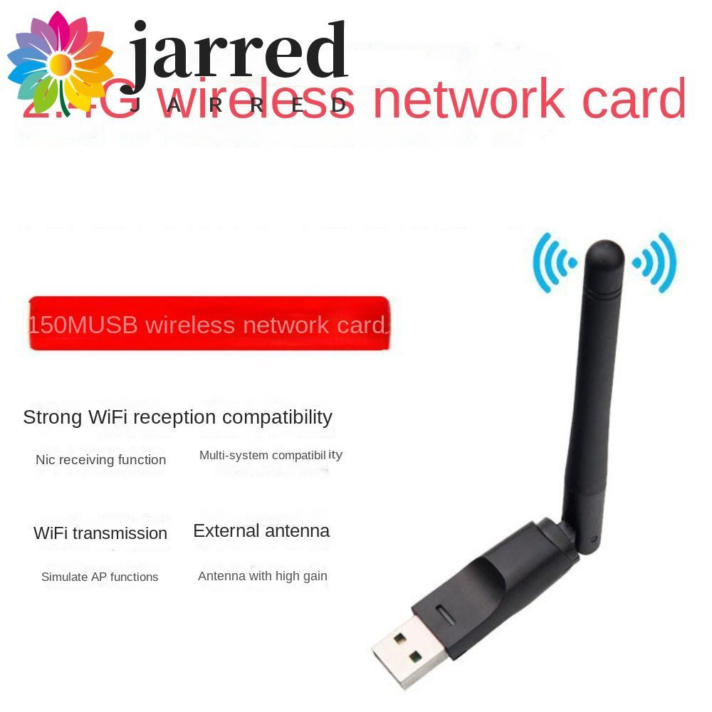 Thẻ mạng JARRED 150Mbps MT7601, Bộ chuyển đổi Wifi USB Wi-fi Dongle USB 150Mbps, Ăng-ten quay tự do 