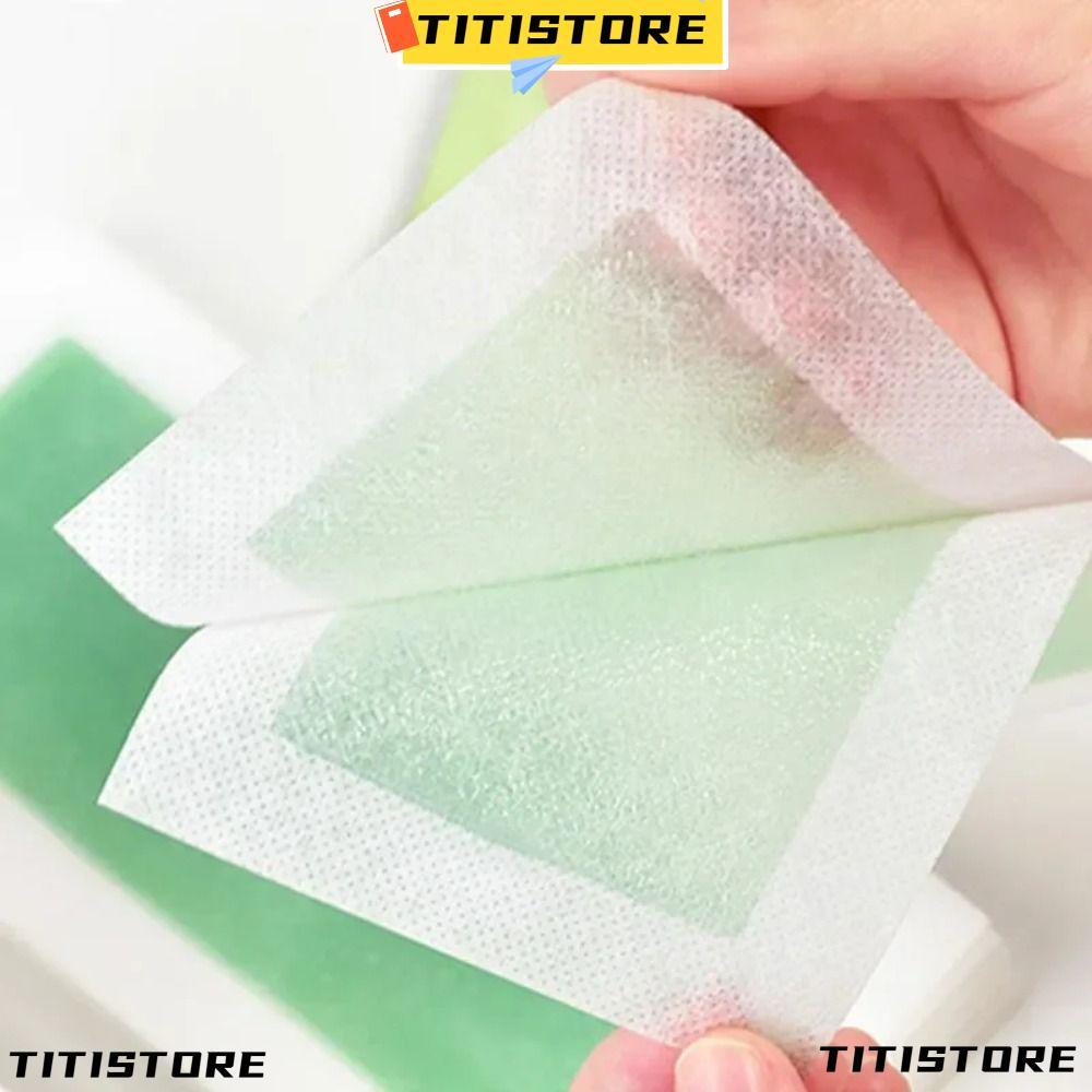 TITISTORE Hair Removal Wax Strips, dành cho cằm trên môi Hàm lông mày Râu hai mặt Lip Wax Strips, dà