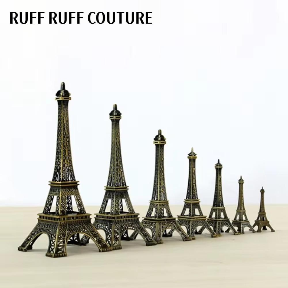 Mô hình tháp Eiffel RUFF RUFF COUTURE, Tượng tháp Eiffel thiết kế tinh tế bằng kim loại, 7 kích cỡ c