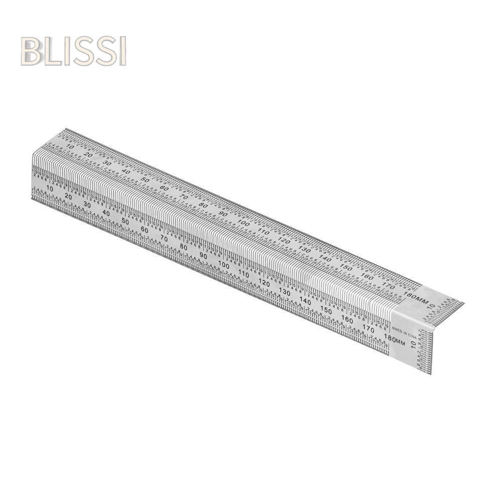 BLISS‌I Bend Rules, Thước chữ T 180mm / 7 inch, Thước chữ T có độ chính xác cao bằng thép không gỉ d