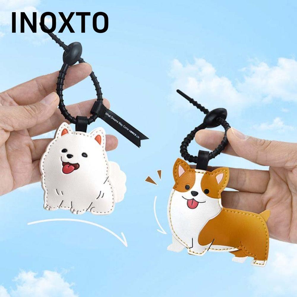 Móc khóa chó con INOXTO, Pinch dễ thương được gọi là Bibi Puppy Puppy Puppy Puppy Mặt dây chuyền, Âm