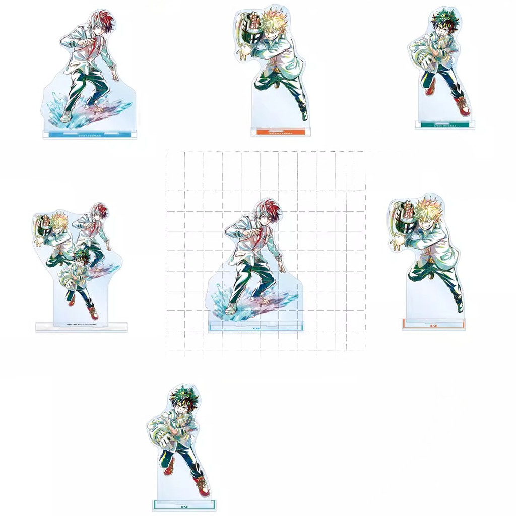 Trò Chơi My Hero Giới Học Thuật Acrylic Đứng Búp Bê Anime Uraraka Ochako Bakugou Katsuki Hình Đồ Chơ