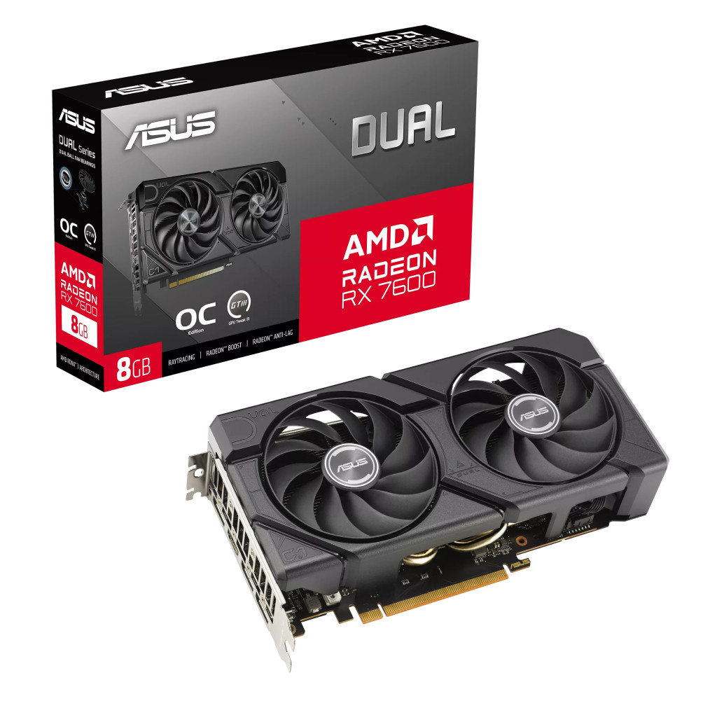 VGA ASUS Dual Radeon RX 7600 OC 8GB GDDR6 - Card Màn Hình Gaming PCIe 4.0 | BigBuy360 - bigbuy360.vn