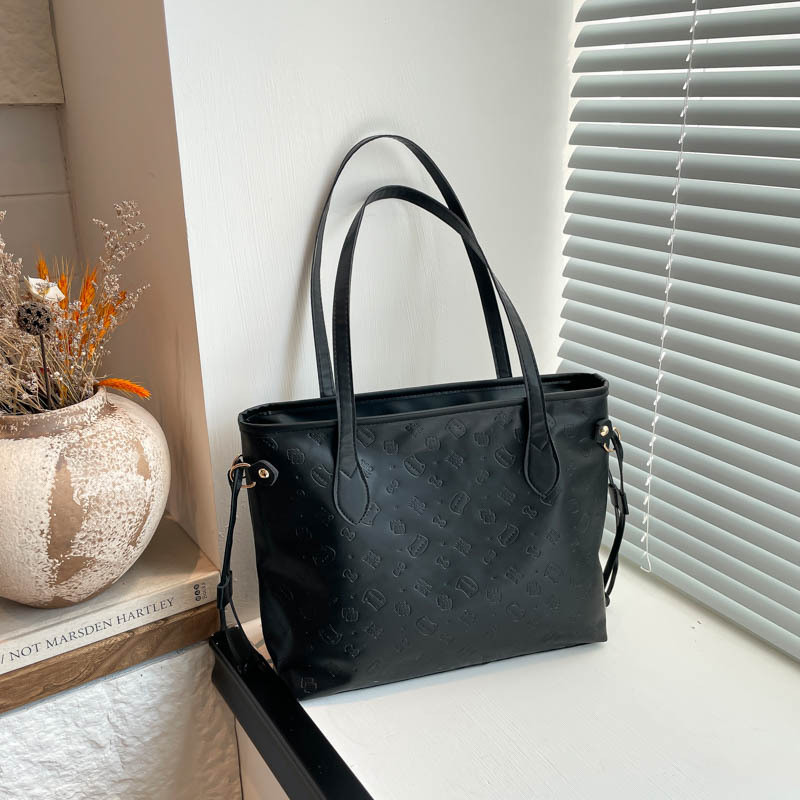 Công Việc Thường Ngày Đi Làm Túi Nách 2026 Retro Màu Trơn Phong Cách Mới Thời Trang Đơn Giản Thường Ngày Một Vai Tote Túi Lớn Hợp Thời Trang