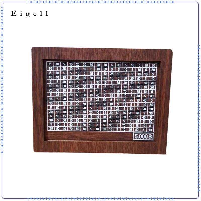 Eigall Gỗ Piggy Bank Tiết Kiệm Tiền, Trang Trí Nhà Cửa Thủ Công Hộp Tiết Kiệm Tiền Có Quầy Hộp Tiết 