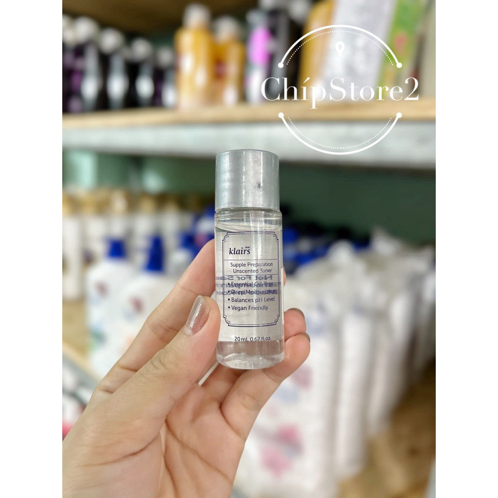 toner klairs không mùi mini 20ml