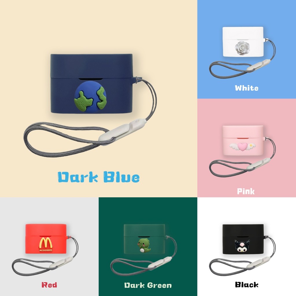 for Sony WF-1000XM6 Case Cute Camellia Angel Cartoon Sanrio Silicone Soft Case Suitable for Sony WF-