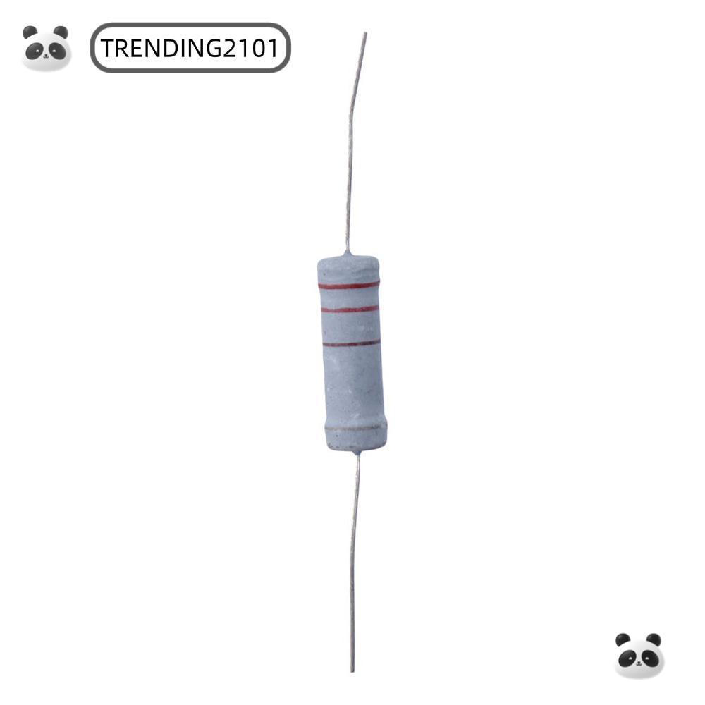 TRENDING Điện trở 220 Ohm, Điện trở phim oxit kim loại chống cháy, Chì trục chính xác cao 5W Dung sa
