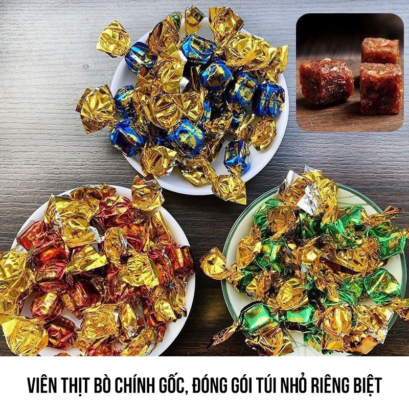 Snack Bo Vien Bo Kho Thit Bo An Vat Vien Bo Nhai Gion Goi Nho Dong Goi Rieng