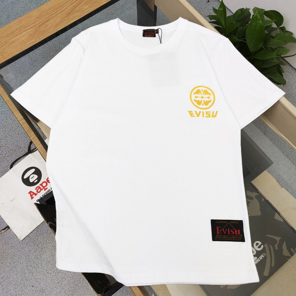 Áo Thun Tay Ngắn Evisu Nam Nữ 2026 - Thiết Kế Thời Trang In Hình Và Chữ