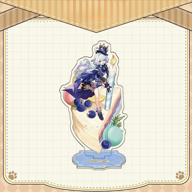 Mô hình Standee Genshin Impact nhân vật Furina Raiden Shogun Nahida Venti Mavuika trang trí bàn học 