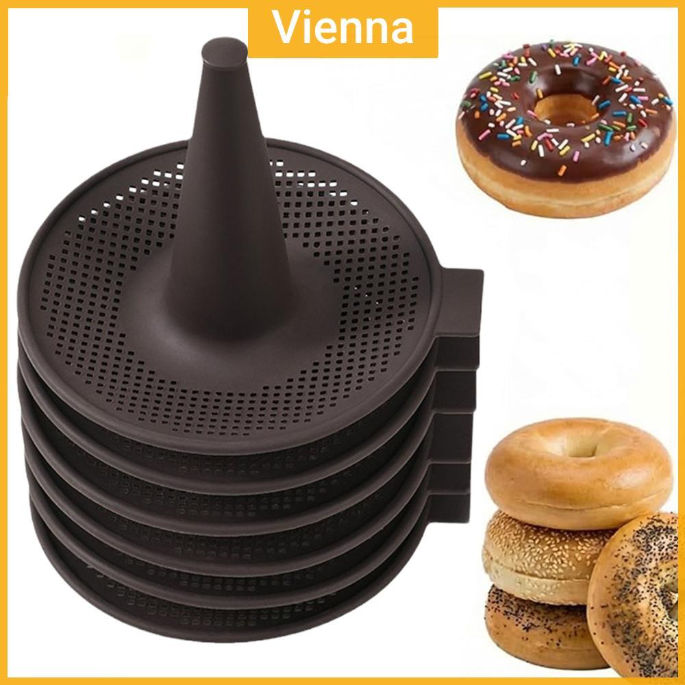 6 Miếng Khuôn Bánh Donut Silicon Để Nướng Bánh Donut Bộ Chảo Có Thể Tái Sử Dụng & Dễ Dàng Làm Sạch M