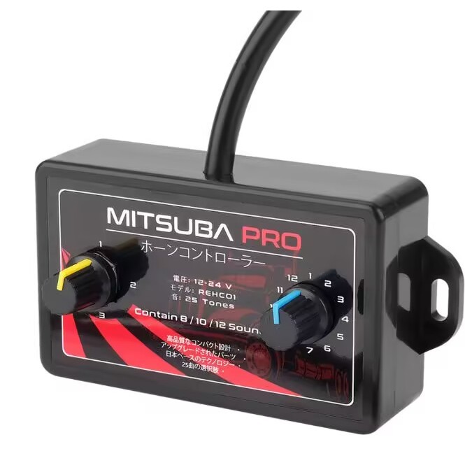 Nhại còi ô tô. Nhại còi hơi, còi điện MITSUBA 25 bài dùng chung điện 12/24v. Nhại 12 bài .Nhại 10 bà