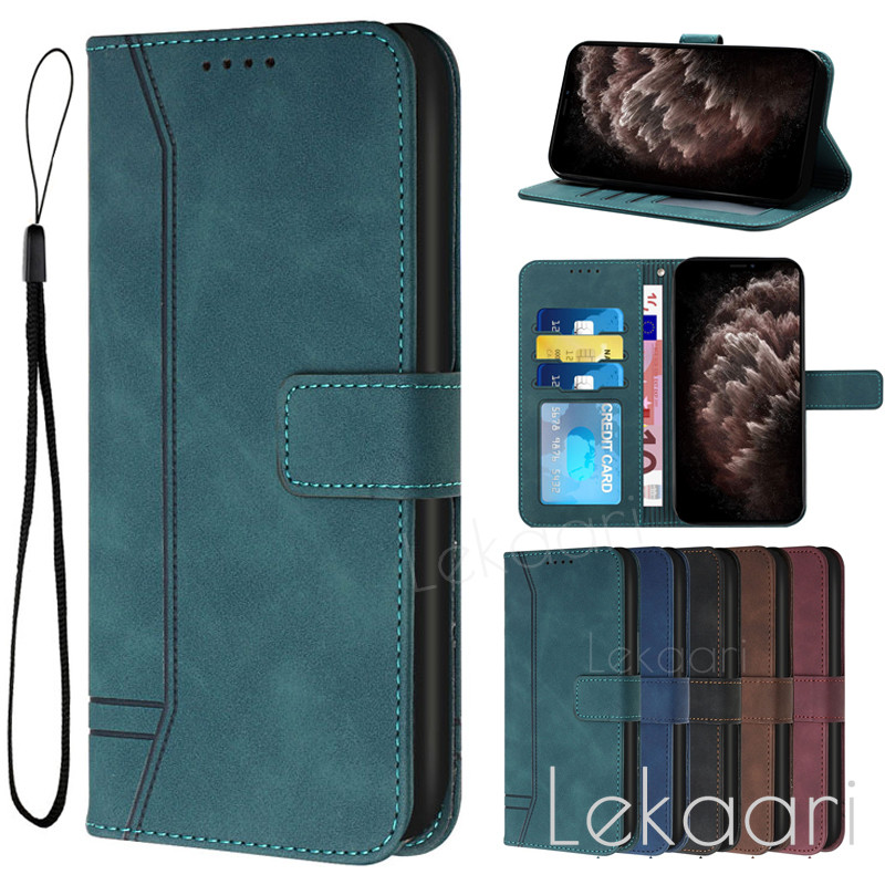 Bao da lật HMD Pulse Fusion Skyline Pro Plus Vỏ ví đựng thẻ da mờ