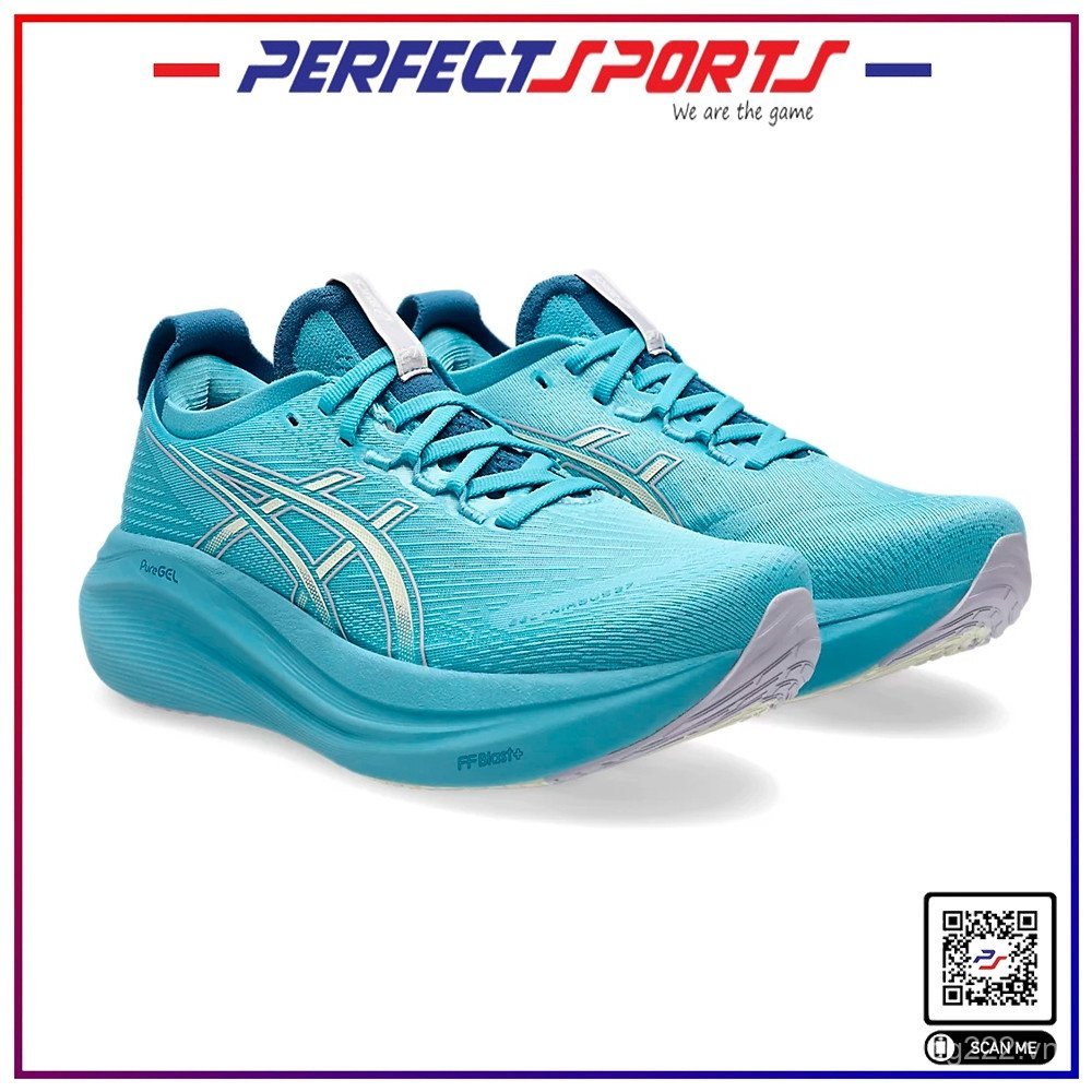 Giày chạy bộ nữ ASICS GEL-NIMBUS 27 DẪN / KEM SPL7