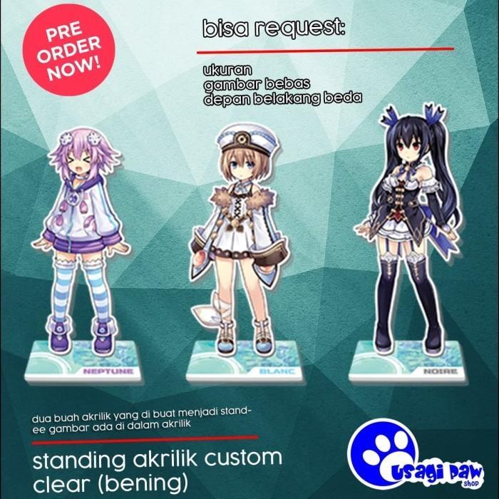Custom Standee Dudukan Spin + Custom Keychain Akrilik Dudukan Clasp - Taufik