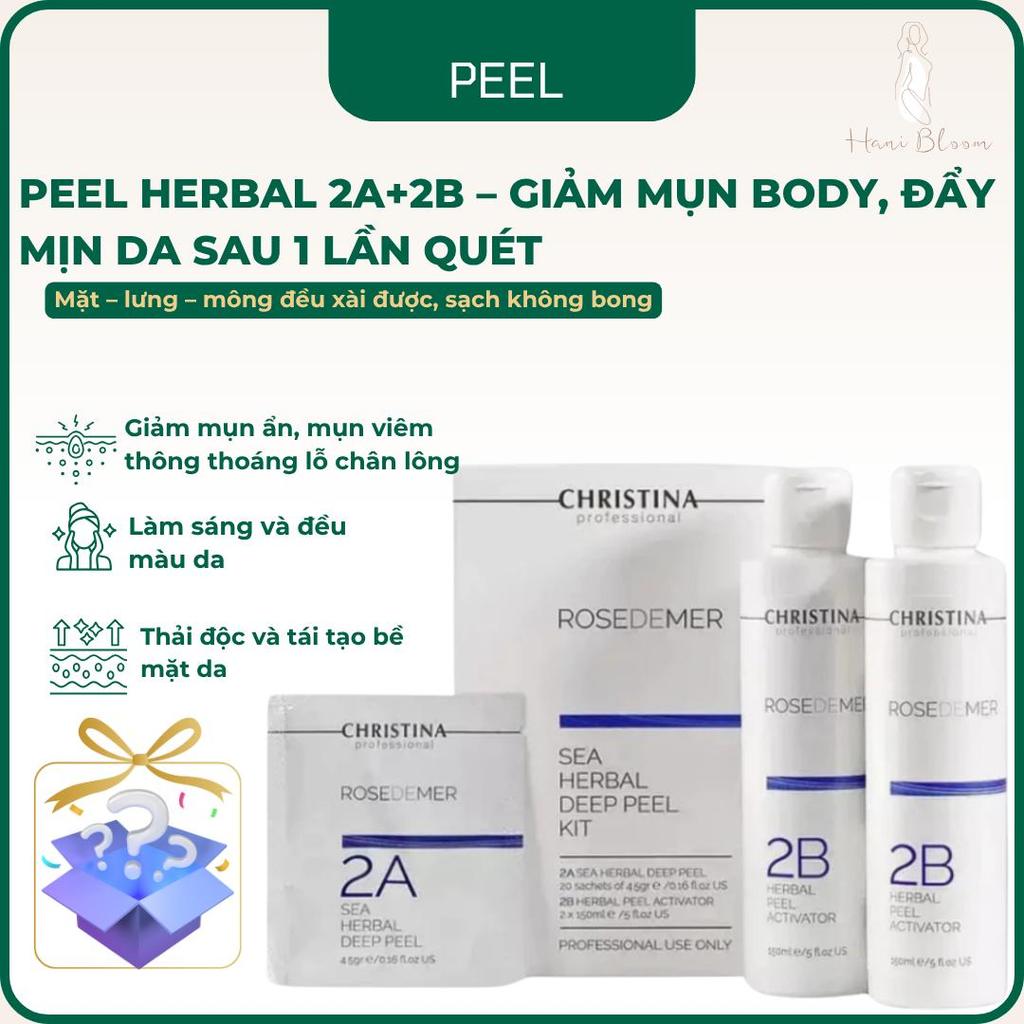 Peel Herbal 2A+2B – Giảm Mụn Body, Đẩy Mịn Da Sau 1 Lần Quét