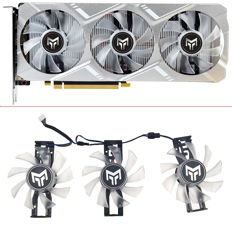 Quạt Làm Mát Cho KFA2 GTX1660 SUPER Metal Master OC GALAXY GeForce GTX1660 SUPER card Đồ Họa Ba Quạt