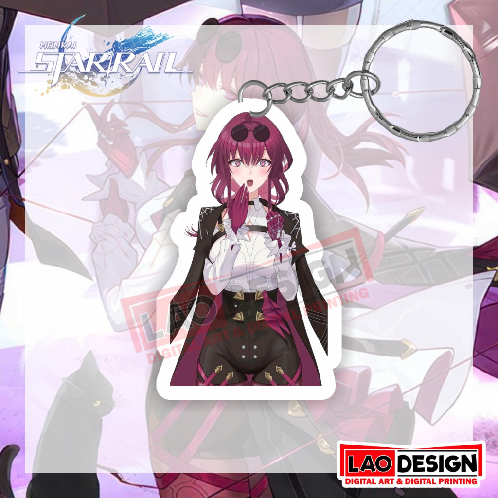 Gantungan Kunci Kafka Honkai Star Rail (HSR) - Gantungan Star Star Rail (HSR) - Gantungan Kunci Akri