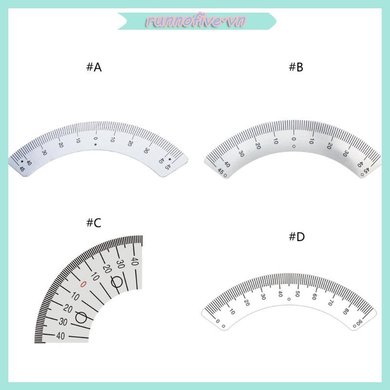 Upgraded  Steel Protractor Angles Ruler Gauges 45 Degree ArcShape Gauges
