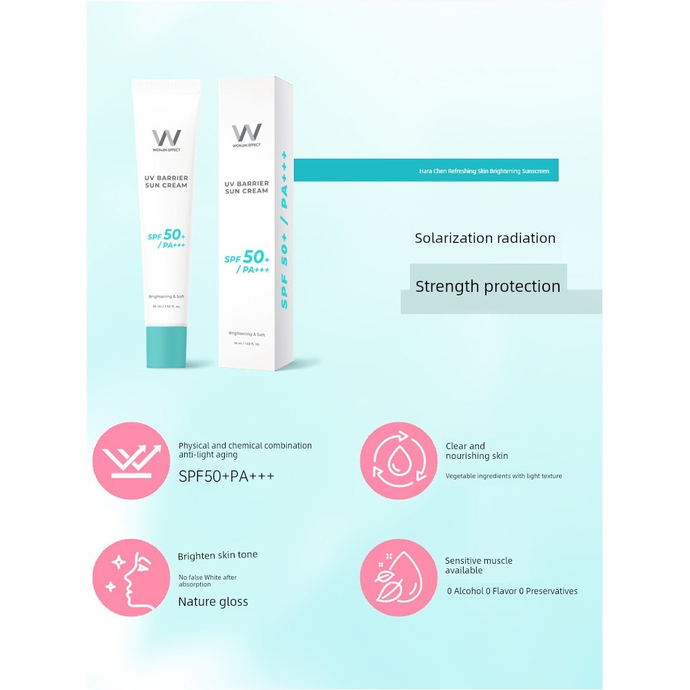 Wonjin Kem Chống Nắng Hàn Quốc Wonjin Wonjin Kem Chống Nắng Cách Ly Hai Trong Một Da Dưỡng Da Mặt Vậ