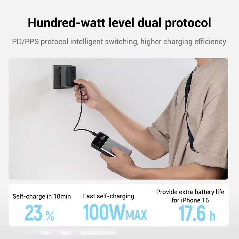 [Nguyên Seal - BH 18TH] Bộ Sạc Cuktech 15 Air PB150S 2C1A | Pin Silicon Carbon | GaN Tech | 100W output Max | BigBuy360 - bigbuy360.vn