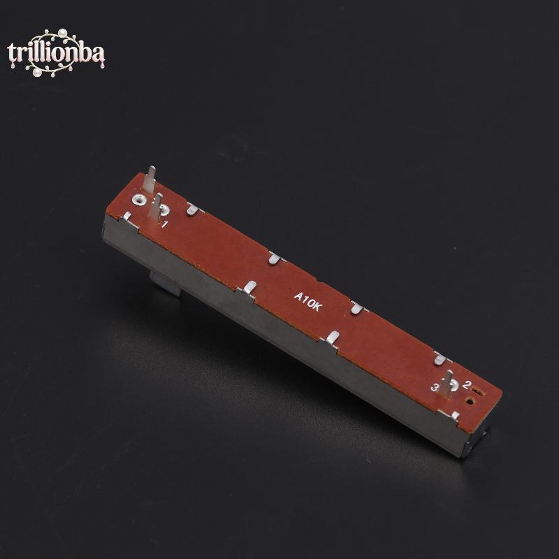 Onba 88mm 3 chân Máy đo điện áp đơn A10K B10K Máy đo điện áp trượt thẳng Máy trộn kênh Fader Stroke 