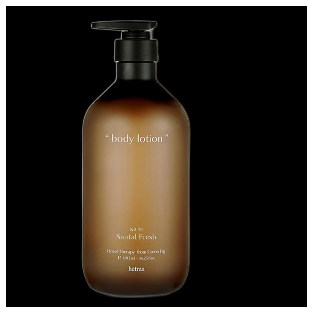 [hetras] Kem dưỡng thể trị liệu khách sạn Santal Fresh, 1.013L, 1pc / Sữa dưỡng thể Hàn Quốc / Độ ẩm