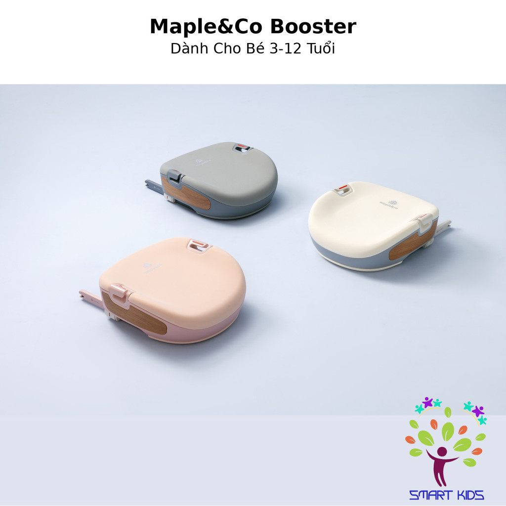 Ghế Ngồi Ô Tô Maple&Co Booster Có Isofix Dành Cho Bé 3-12 Tuổi