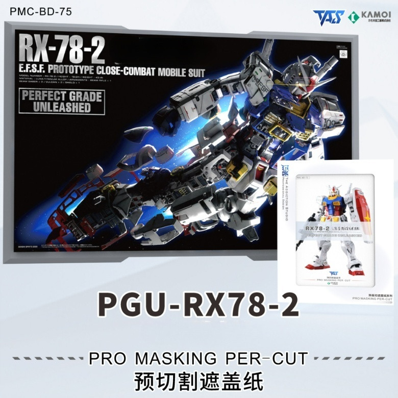 TAS PGU PG RX-78-2 RX78 1 / 60 Pro Masking Pre Cut / Khắc các bộ phận khắc (Không bao gồm bộ dụng cụ