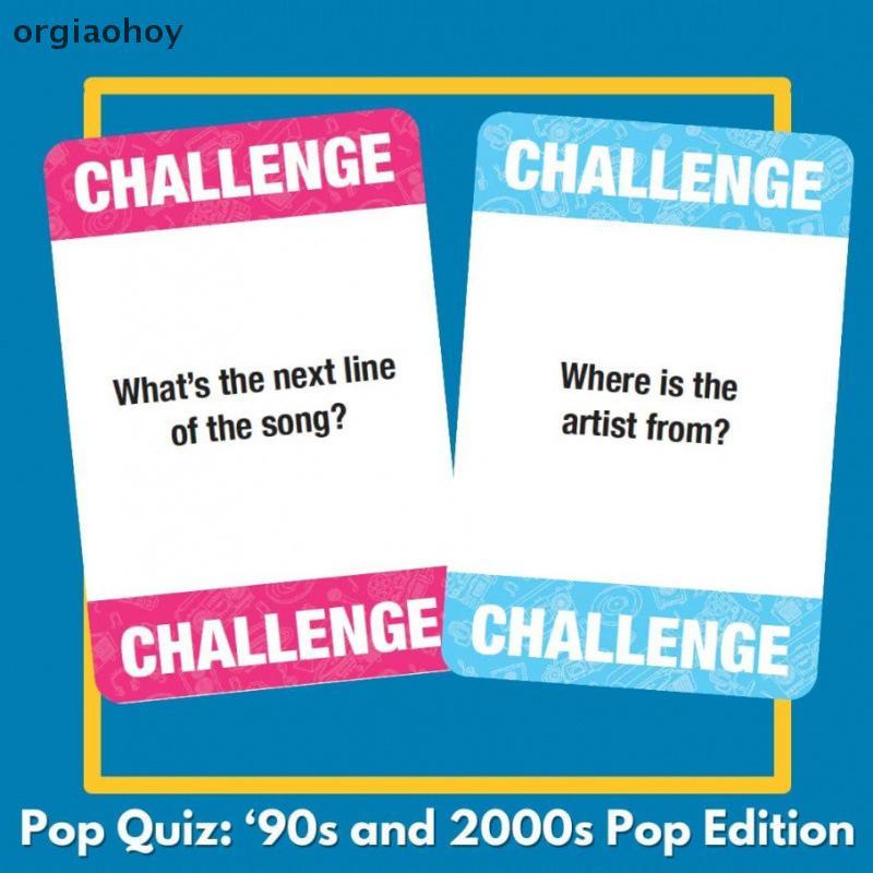 [orgiaooy] Lời bài hát Pop Quiz Pop Quiz 90s & 2000s Edition Music Trivia Game - Trò chơi bài đoán n