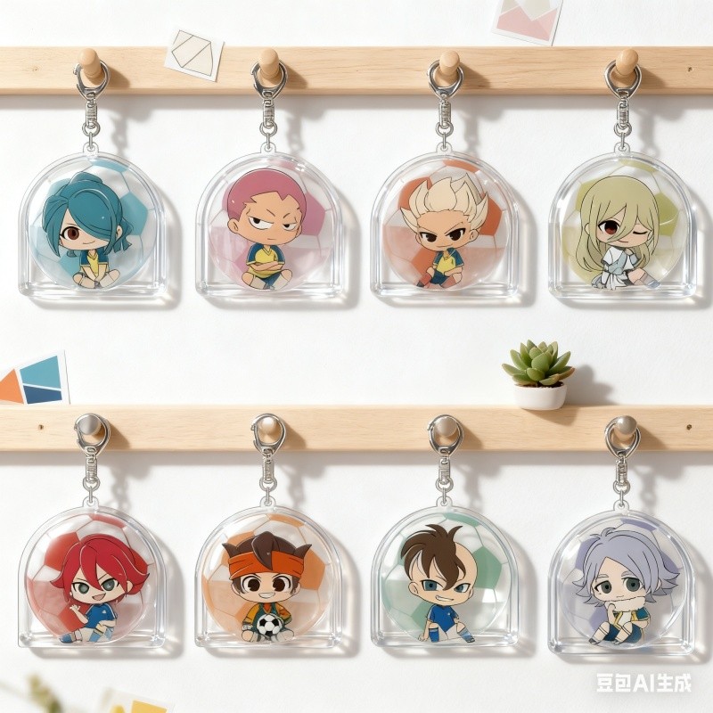 Game INAZUMA ELEVEN 11 Anime Acrylic Keyring Doll Seiya Nishikage Ryohei Haizaki Asuto Inamori Schoo