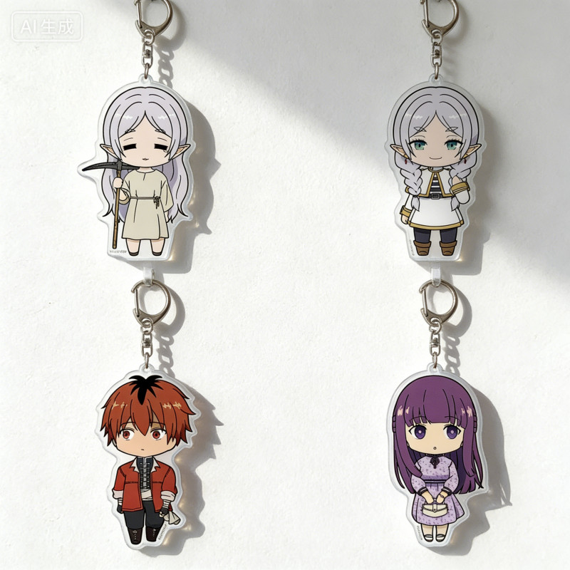 Anime for Frieren: Beyond Journey's End Ubel Heiter Land Eisen Buckle Student Backpack Acrylic key c