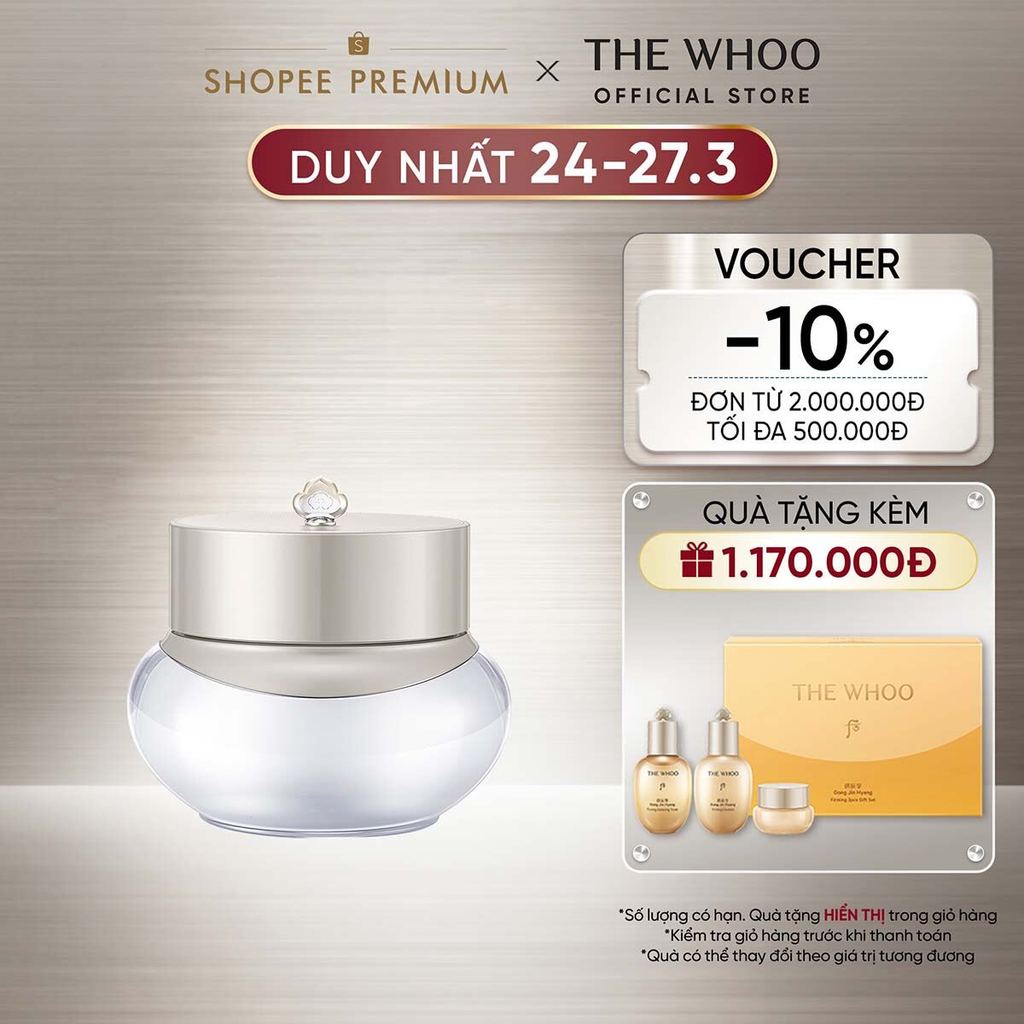 [THE WHOO OFFICIAL] Kem dưỡng sáng da THE WHOO Gong Jin Hyang Brightening Power Cream 50ml