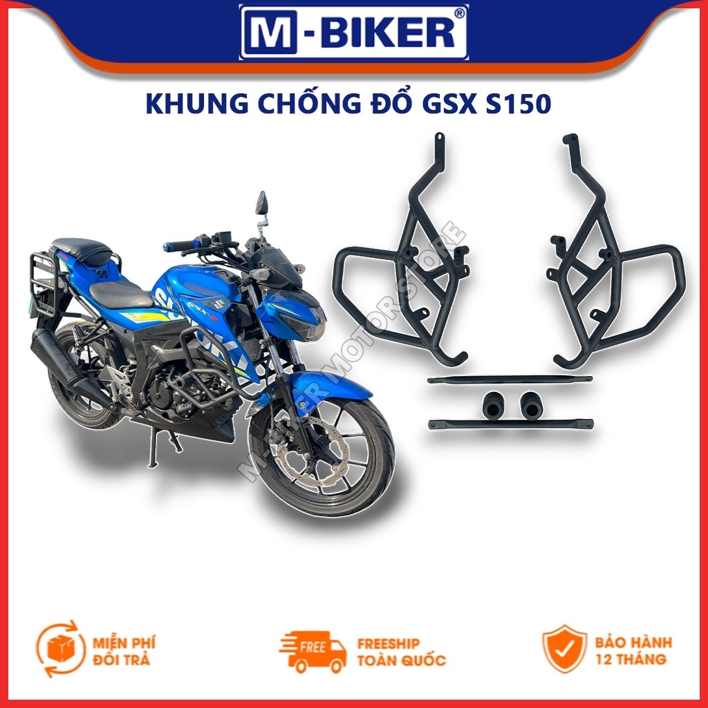 Chống đổ GSX S150, Khung chống đổ GSX S150, Gù chống đổ GSX S150, Khung chống đổ có gù cho GSX S150