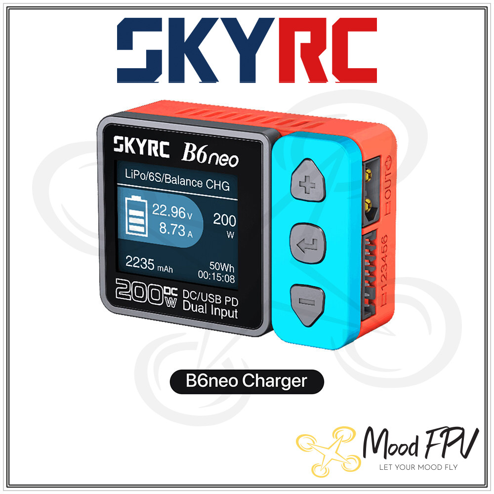 Sạc Pin Lipo SkyRC B6 Neo 200w 10A 1-6S DC Smart Charger XT60 TypeC