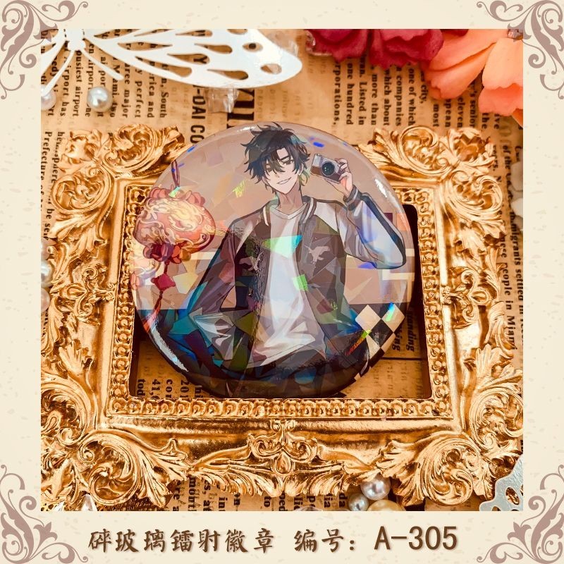 Huy hiệu Timeman 58mm từ thép mạ, thiết kế Sun Valley - Mã AB323