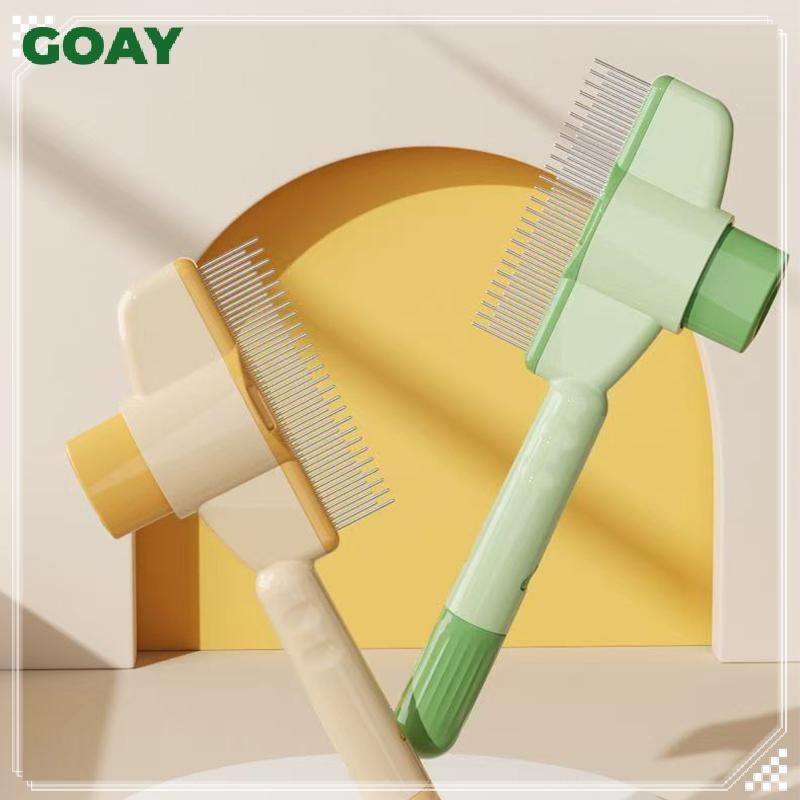 GOAY Dogb Pet Hair Remover One Button Dogs Brush Cat Brush Massagebs Dog Grooming Brush Tool Pet Sup