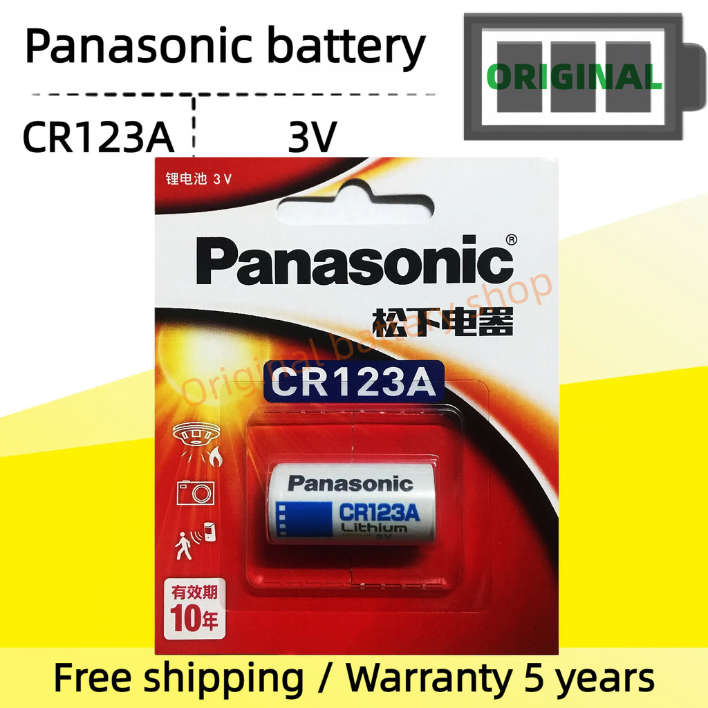 Pin Lithium Panasonic 123A CR123A Pin Lithium 3V Dùng Một Lần Pin CR17345 Pin Mới