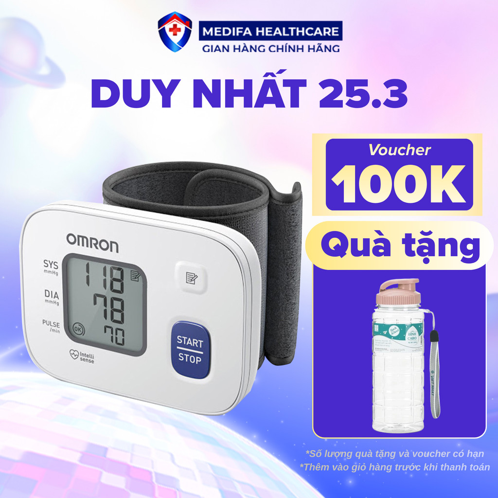 Máy đo huyết áp Omron HEM-6161 chính hãng - Thiết bị y tế gia đình Medifa