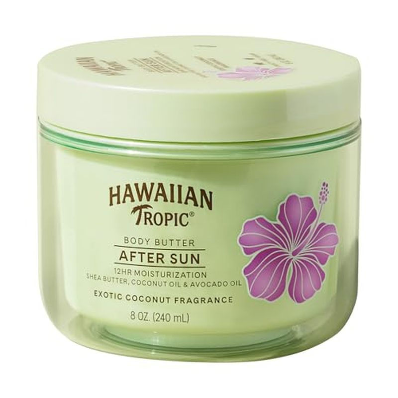 Hawaiian Tropic After Sun Body Butter with Coconut Oil, 8oz, After Sun Lotion, Kem dưỡng thể dưỡng ẩ