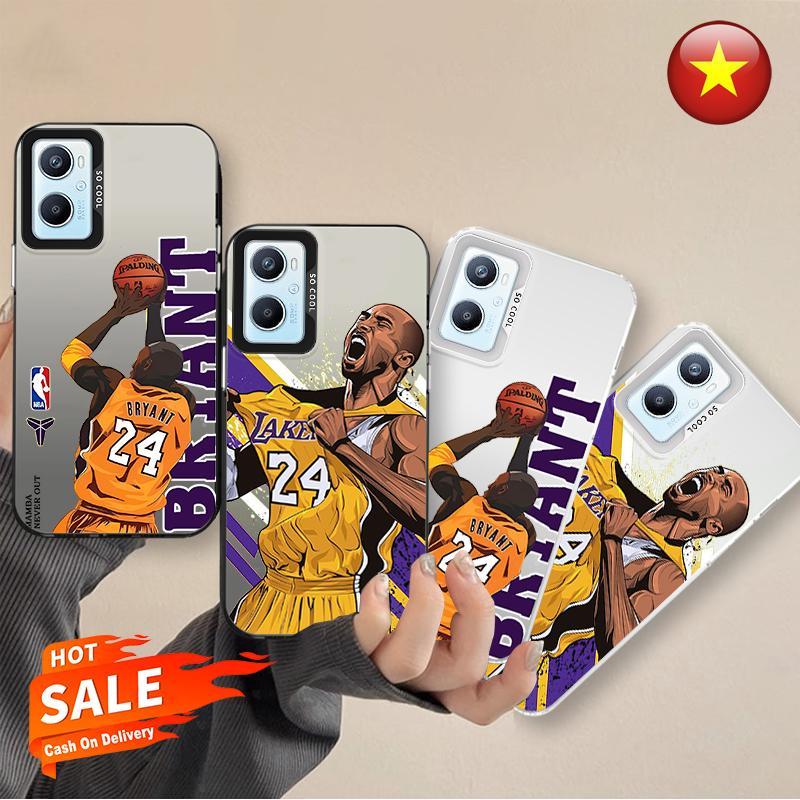 Tương thích với Ốp điện thoại chống sốc cứng IMD Kobe Bryant Matte cho OPPO A76 A96 IMD Kobe Bryant