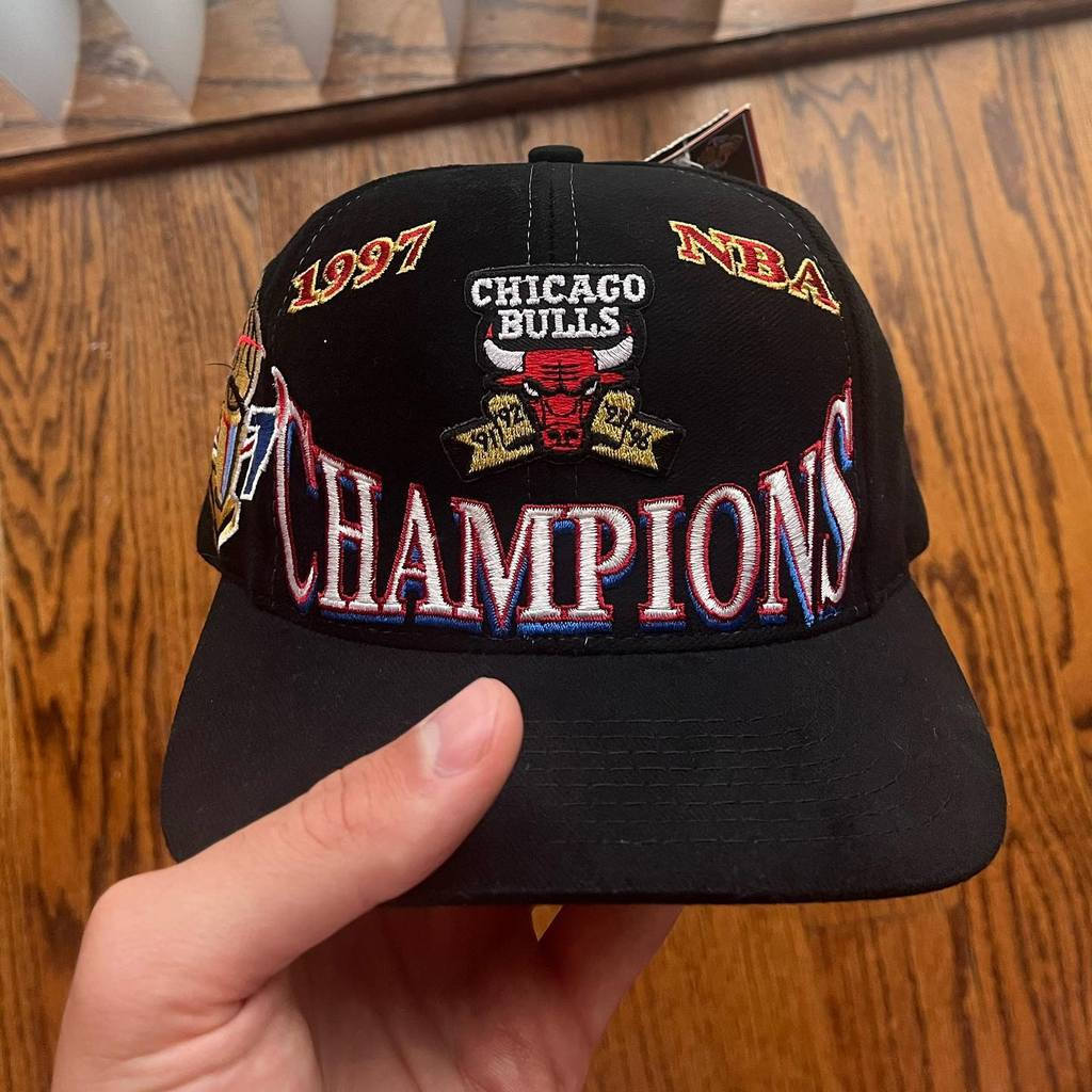 Vintage Chicago Bulls mũ 1997 NBA Champions, mới nguyên tem