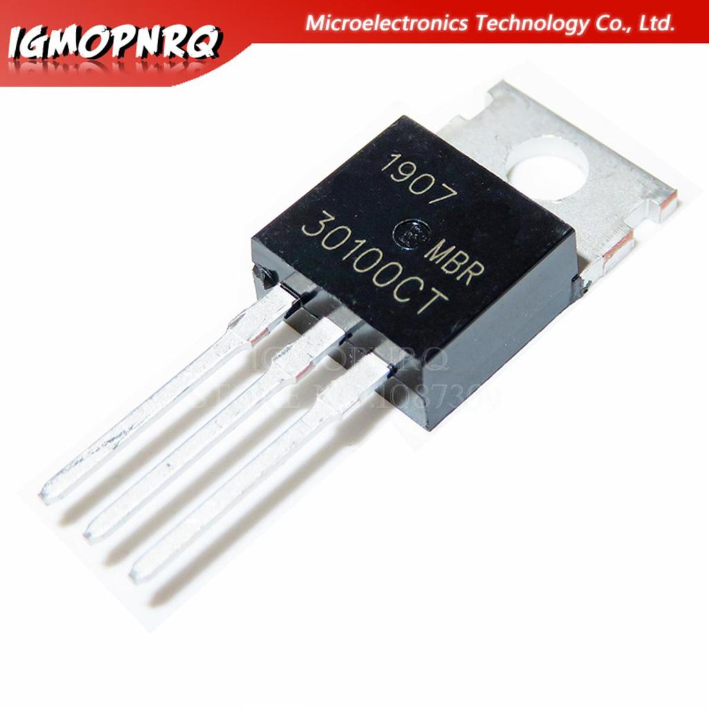10 chiếc MBR30100CT 30100CT MBR30100 Bộ chỉnh lưu Schottky 30A 100V TO-220 mới nguyên bản