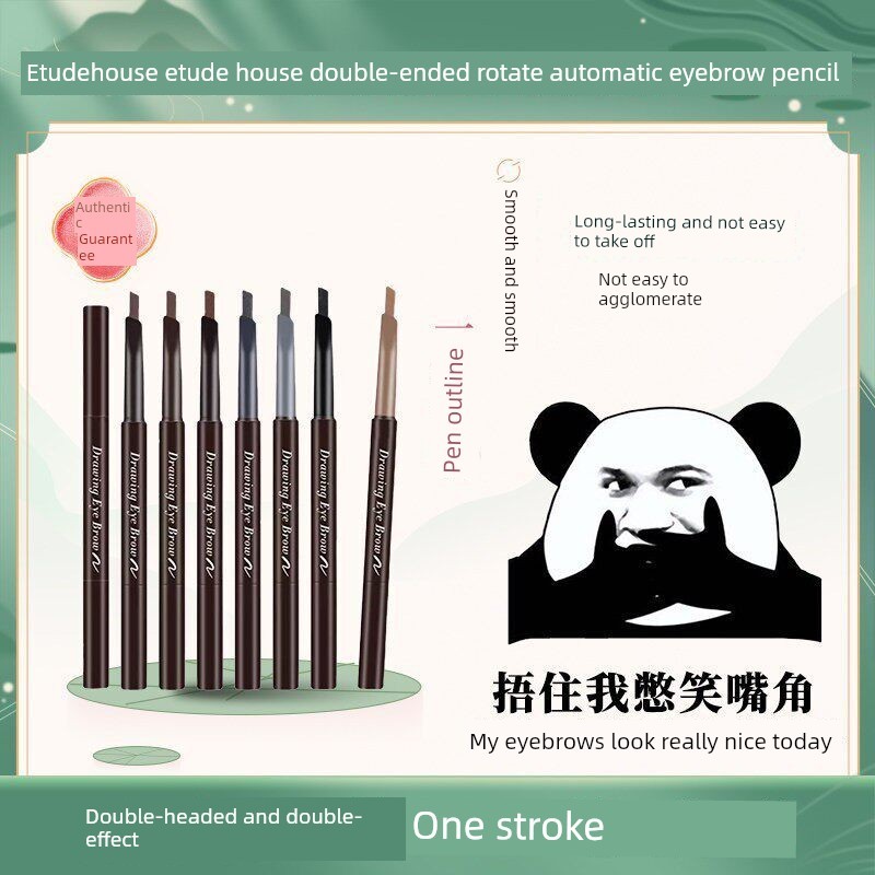 Hàn Quốc Etude House Etude House Hai Đầu Xoay Tự Động Bút Chì Lông Mày Bột Chống Thấm Nước Chống Mồ 