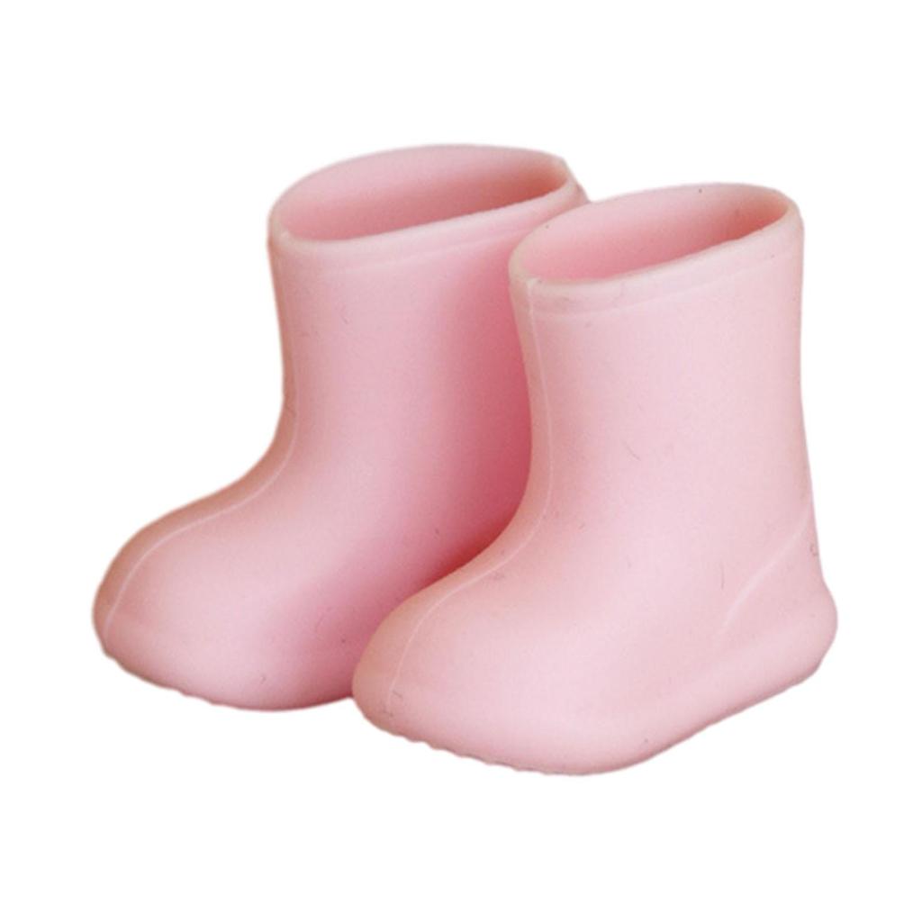 Giày búp bê silicon mềm Giày đi mưa Mini Phụ kiện thay thế cho 1 / 12 BJD Ob11 Bộ tủ quần áo nhà búp