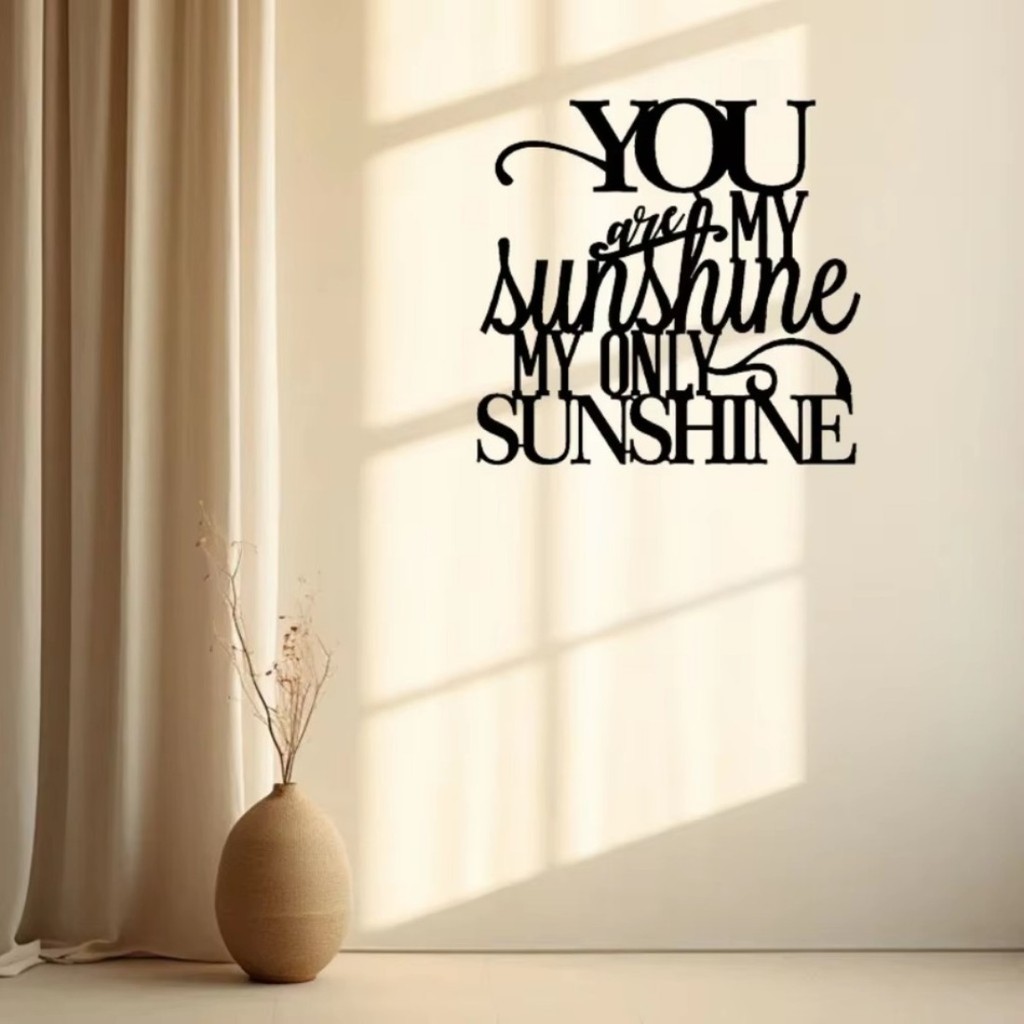 CIFbuy You Are My Sunshine Heart warm Home Metal Wall Art Decor