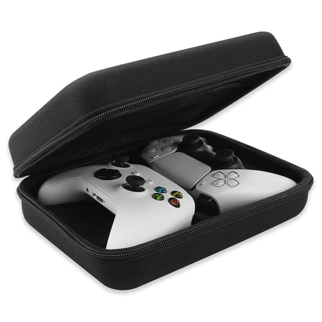 Hai bộ điều khiển Túi đựng du lịch Tương thích với PS5 DualSense, DualShock 2 / 4, Xbox One, Series X, 8BitDo Pro2, Bảo vệ có túi lưới bên trong